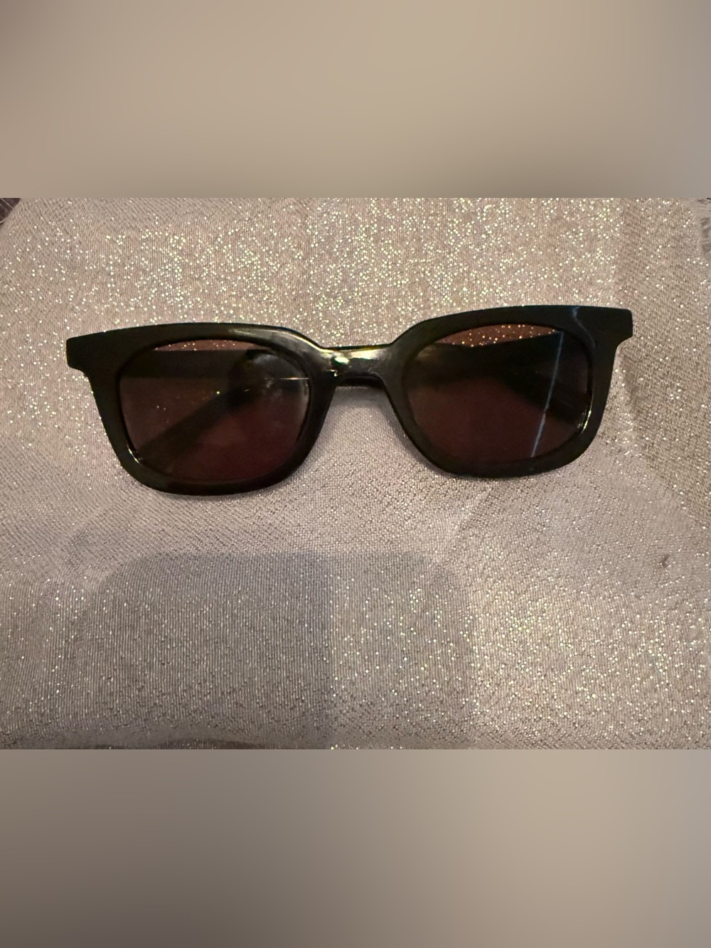 Women's Black Sunglasses with Brown Lenses
